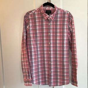 Lucky Brand Saturday Stretch Men’s Long Sleeve Checkered Shirt - Size L